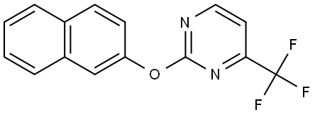 2-(2-Naphthalenyloxy)-4-(trifluoromethyl)pyrimidine Structure