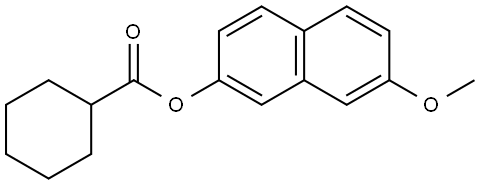 7-Methoxy-2-naphthalenyl cyclohexanecarboxylate Structure