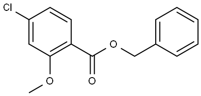 4-Chloro-2-methoxybenzoic acid benzyl ester Structure