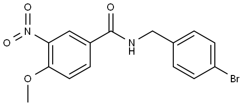 N-(4-bromobenzyl)-4-methoxy-3-nitrobenzamide Structure