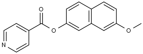 7-Methoxy-2-naphthalenyl 4-pyridinecarboxylate Structure