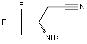 (3S)-3-amino-4,4,4-trifluorobutanenitrile Structure