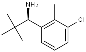 (1R)-1-(3-CHLORO-2-METHYLPHENYL)-2,2-DIMETHYLPROPAN-1-AMINE Structure