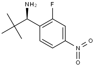 (1R)-1-(2-fluoro-4-nitrophenyl)-2,2-dimethylpropan-1-amine Structure