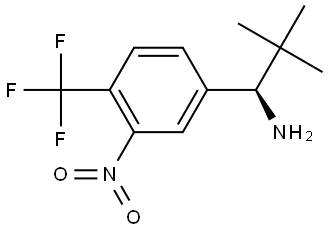 (1R)-2,2-dimethyl-1-[3-nitro-4-(trifluoromethyl)phenyl]propan-1-amine Structure