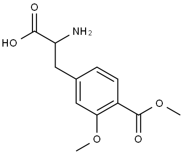 2-amino-3-[3-methoxy-4-(methoxycarbonyl)phenyl]propanoic acid Structure