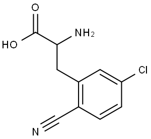 2-AMINO-3-(5-CHLORO-2-CYANOPHENYL)PROPANOIC ACID Structure