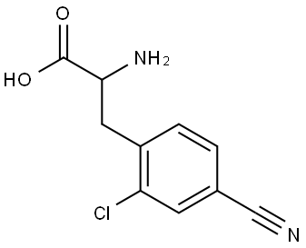 (2S)-2-amino-3-(2-chloro-4-cyanophenyl)propanoic acid Structure