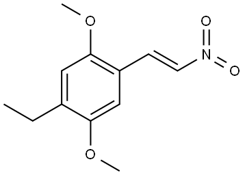 (E)-1-ethyl-2,5-dimethoxy-4-(2-nitrovinyl)benzene Structure