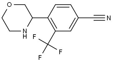 4-(MORPHOLIN-3-YL)-3-(TRIFLUOROMETHYL)BENZONITRILE Structure