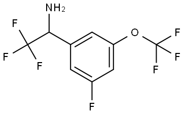 2,2,2-TRIFLUORO-1-[3-FLUORO-5-(TRIFLUOROMETHOXY)PHENYL]ETHYLAMINE Structure