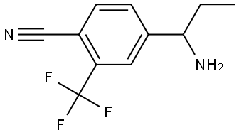 4-(AMINOPROPYL)-2-(TRIFLUOROMETHYL)BENZENECARBONITRILE Structure