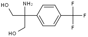 2-amino-2-[4-(trifluoromethyl)phenyl]propane-1,3-diol Structure