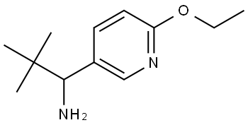 1-(6-ETHOXY(3-PYRIDYL))-2,2-DIMETHYLPROPYLAMINE Structure