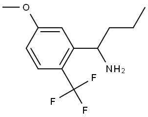 1-[5-METHOXY-2-(TRIFLUOROMETHYL)PHENYL]BUTAN-1-AMINE Structure