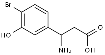 3-AMINO-3-(4-BROMO-3-HYDROXYPHENYL)PROPANOIC ACID Structure