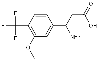 3-AMINO-3-[3-METHOXY-4-(TRIFLUOROMETHYL)PHENYL]PROPANOIC ACID Structure