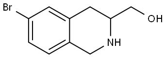 (6-bromo-1,2,3,4-tetrahydroisoquinolin-3-yl)methanol Structure