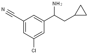 3-(1-AMINO-2-CYCLOPROPYLETHYL)-5-CHLOROBENZENECARBONITRILE Structure