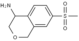 7-methanesulfonyl-3,4-dihydro-1H-2-benzopyran-4-amine Structure