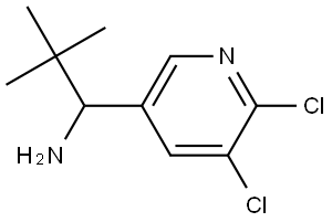 1-(5,6-DICHLORO(3-PYRIDYL))-2,2-DIMETHYLPROPYLAMINE Structure