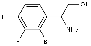 2-AMINO-2-(2-BROMO-3,4-DIFLUOROPHENYL)ETHAN-1-OL Structure