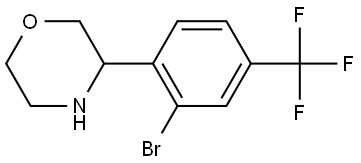 3-[2-BROMO-4-(TRIFLUOROMETHYL)PHENYL]MORPHOLINE Structure