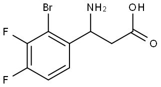 3-AMINO-3-(2-BROMO-3,4-DIFLUOROPHENYL)PROPANOIC ACID Structure