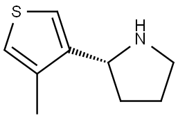 (2R)-2-(4-METHYLTHIOPHEN-3-YL)PYRROLIDINE Structure