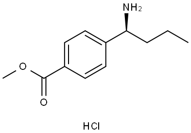 methyl (S)-4-(1-aminobutyl)benzoate hydrochloride Structure