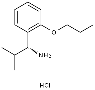 Benzenemethanamine, α-(1-methylethyl)-2-propoxy-, hydrochloride (1:1), (αR)- Structure