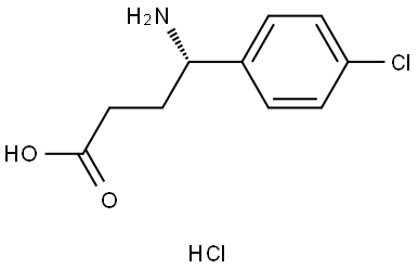 Benzenebutanoic acid, γ-amino-4-chloro-, hydrochloride (1:1), (γS)- Structure