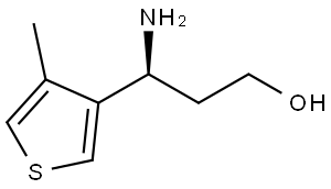 (3S)-3-AMINO-3-(4-METHYL (3-THIENYL))PROPAN-1-OL Structure