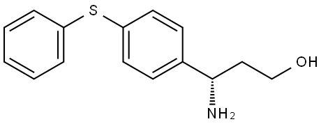 (3S)-3-AMINO-3-[4-(PHENYLSULFANYL)PHENYL]PROPAN-1-OL Structure