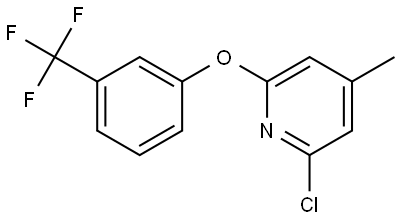 2-Chloro-4-methyl-6-[3-(trifluoromethyl)phenoxy]pyridine Structure