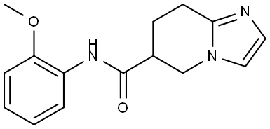 5,6,7,8-Tetrahydro-N-(2-methoxyphenyl)imidazo[1,2-a]pyridine-6-carboxamide Structure