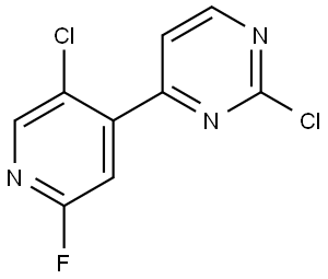 2-Chloro-4-(5-chloro-2-fluoro-4-pyridinyl)pyrimidine Structure