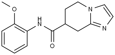 5,6,7,8-Tetrahydro-N-(2-methoxyphenyl)imidazo[1,2-a]pyridine-7-carboxamide Structure