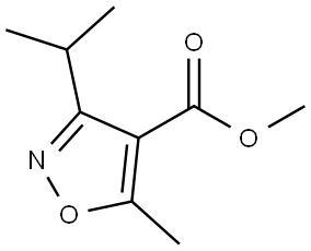 methyl 3-isopropyl-5-methylisoxazole-4-carboxylate Structure