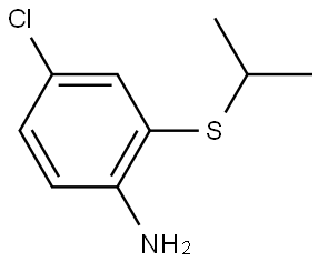 4-Chloro-2-[(1-methylethyl)thio]benzenamine Structure