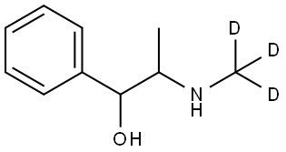 2-((methyl-d3)amino)-1-phenylpropan-1-ol Structure