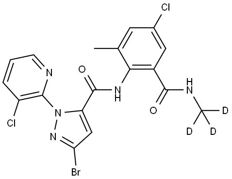 Chlorantraniliprole-D3 Structure