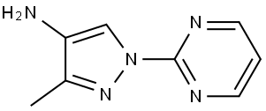3-methyl-1-(pyrimidin-2-yl)-1H-pyrazol-4-amine Structure