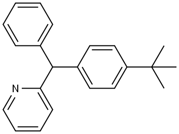 (4-tert-Butylphenyl)(2-pyridyl)phenylmethane Structure