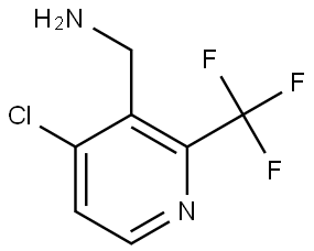 3-Pyridinemethanamine, 4-chloro-2-(trifluoromethyl)- Structure