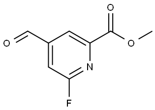 Methyl 6-fluoro-4-formylpicolinate Structure