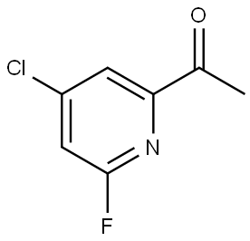 1-(4-Chloro-6-fluoropyridin-2-yl)ethanone Structure