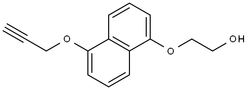 2-[[5-(2-Propyn-1-yloxy)-1-naphthalenyl]oxy]ethanol Structure