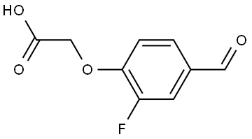 2-(2-Fluoro-4-formylphenoxy)acetic acid Structure