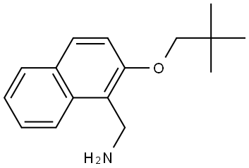 2-(2,2-Dimethylpropoxy)-1-naphthalenemethanamine Structure